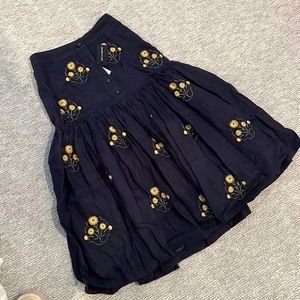 Navy floral skirt. Can be sold separately with matching top